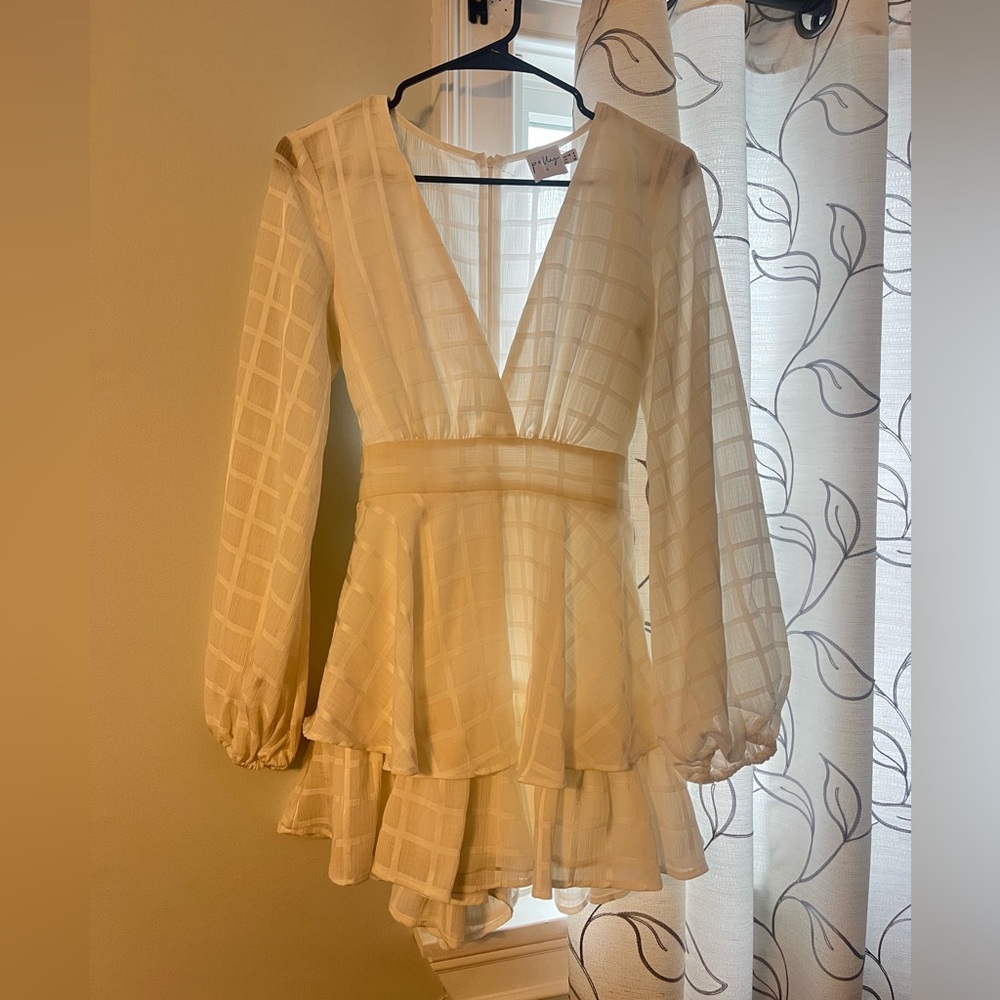 White Princess Polly romper